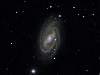 M109  Galaxy in Ursa Major. Taken near cabin on 07/05/05.  Meade LX200 GPS 8" scope, DSI-C camera, alt/az mount. 10 seconds/image, total time 340 minutes.