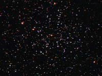M38  An open cluster in Auriga. Taken at home on 11/30/06. 10" RCX400, DSI-Pro camera, unguided. Total time 122 minutes (RGB=42:40:40), 10 seconds/frame.