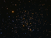 M67  Open Cluster in Cancer. Taken at home on 03/15/07.  Meade RCX400 10" scope, DSI-Pro II camera, f/3.3 focal reducer. 10 seconds/frame, total time 122 minutes (RGB=60:61:61).