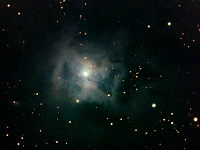 NGC 7023  Iris Nebula. Taken at home on 08/09/07. Meade RCX400 10" scope, DSI-Pro II camera. 10 seconds/frame, total time 186 minutes (LRGB=120:16:20:30).